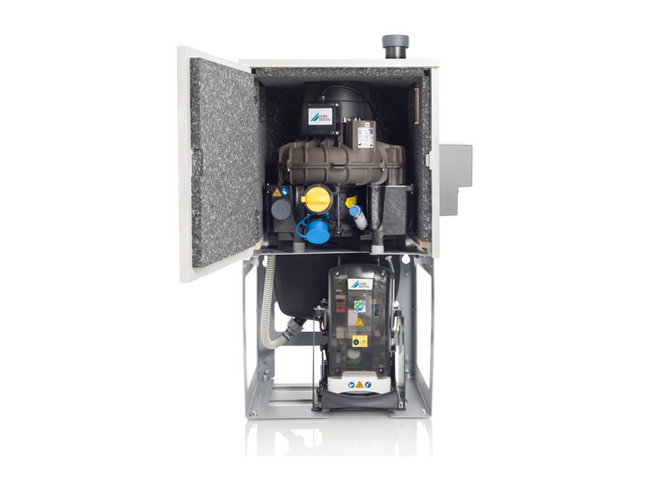 Dürr VSA 900/1200 with noise-reduction hood